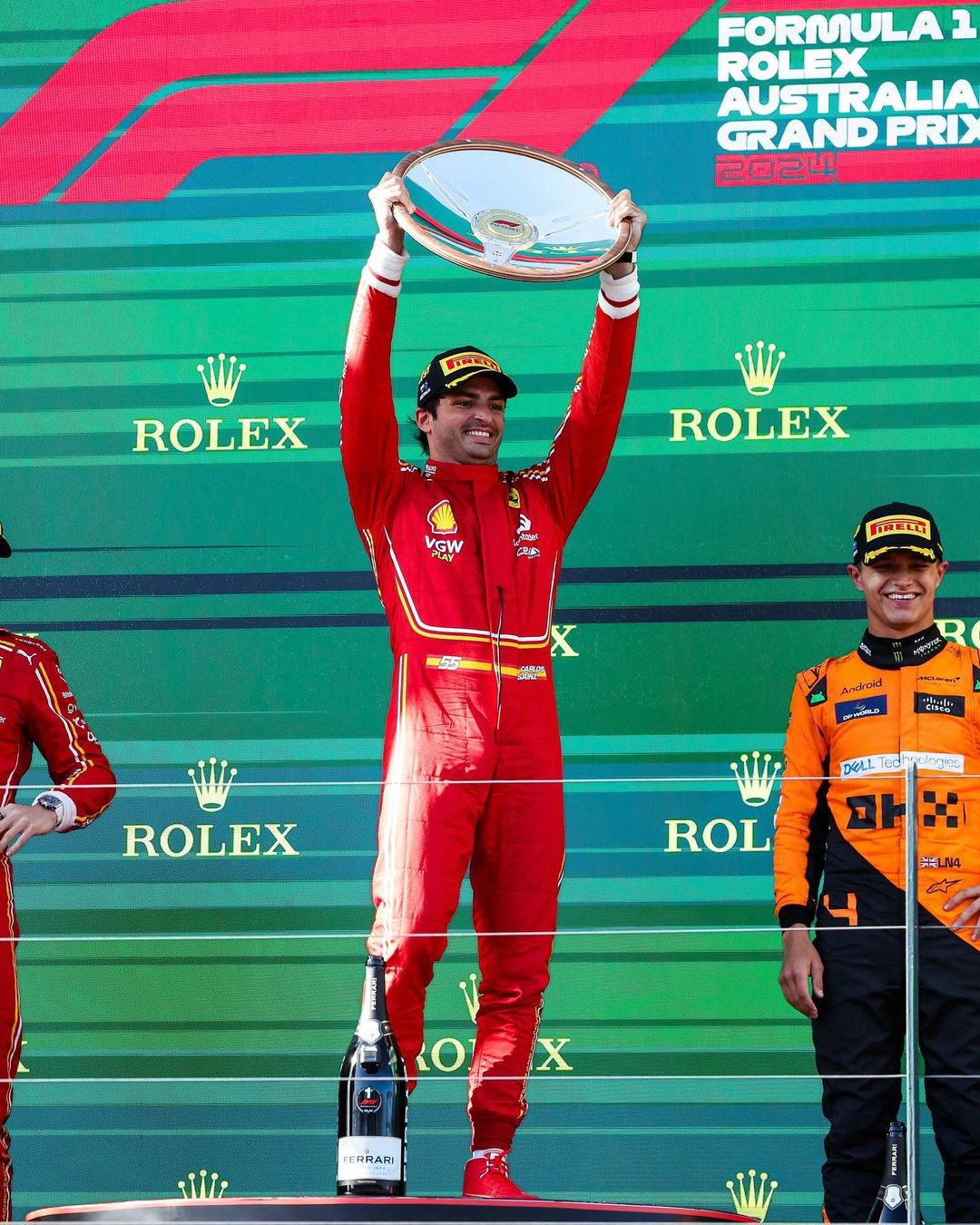 Ferrari paints Melbourne red
